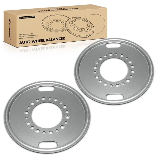 2 Pcs Drive Axle Wheel Balancer for Heavy Duty Truck Bus Motorhome Dual Wheel