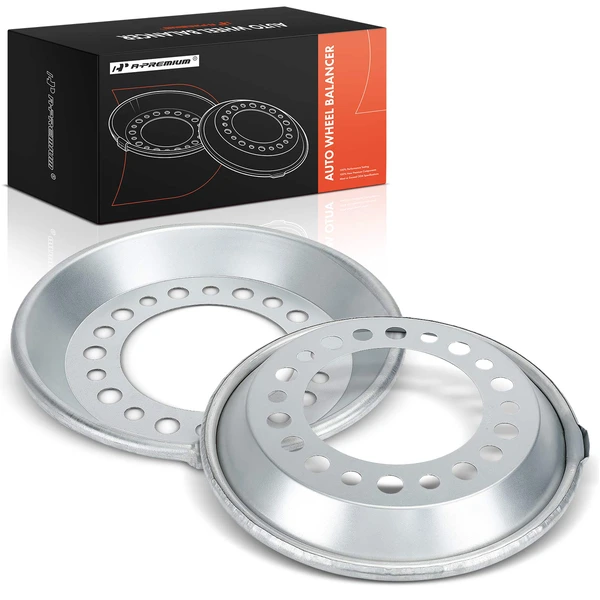 2 Pcs Disc Steel Auto Wheel Balancer for Heavy Duty Truck Bus Motorhome 2012