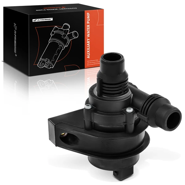 Auxiliary Water Pump with Rubber Bracket for BMW X5 2007-2018 L6 3.0L V8 4.8L