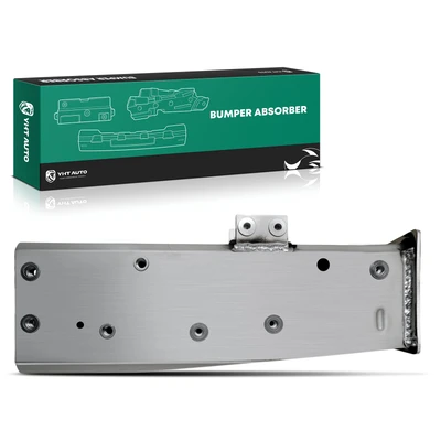 Front Driver Aluminum Silver Bumper Impact Absorber