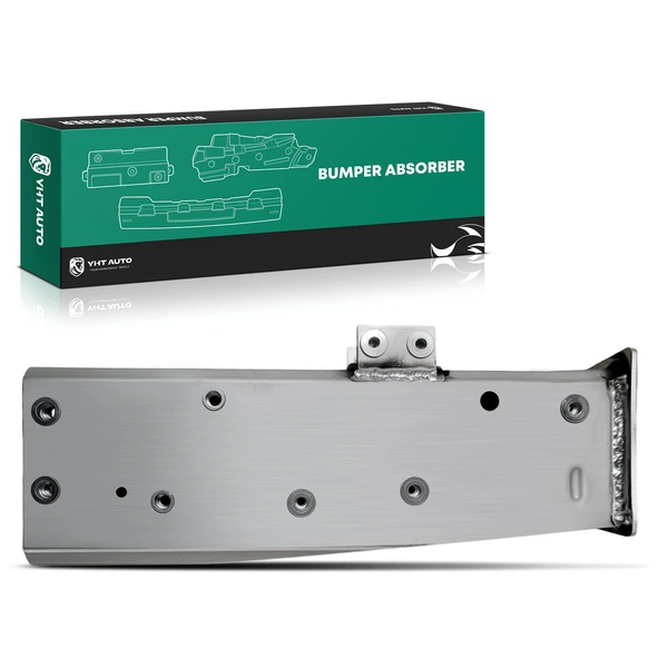 Front Driver Aluminum Silver Bumper Impact Absorber for 2016-2023 Chevrolet Camaro