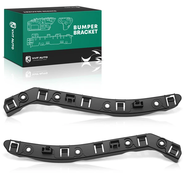 2 Pcs Front Driver & Passenger Plastic Bumper Bracket for 2015-2018 Jeep Renegade