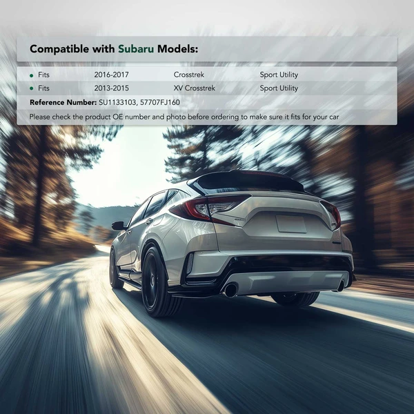 Rear Passenger Plastic Bumper Bracket for Subaru Crosstrek 2016-2017 XV Crosstrek 2013-2015