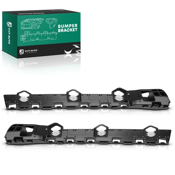 2 Pcs Rear Driver & Passenger Plastic Bumper Bracket for Subaru Crosstrek 2016-2017 XV Crosstrek