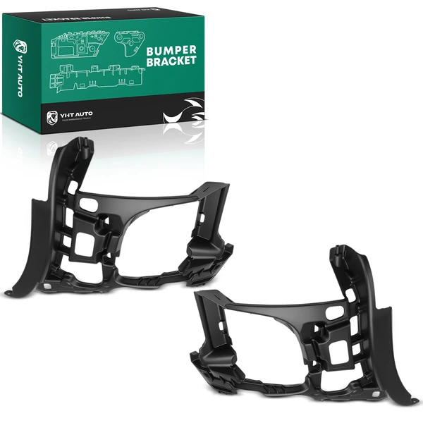 2 Pcs Front Driver & Passenger Plastic Bumper Cover Support for Volkswagen GTI 2010-2014