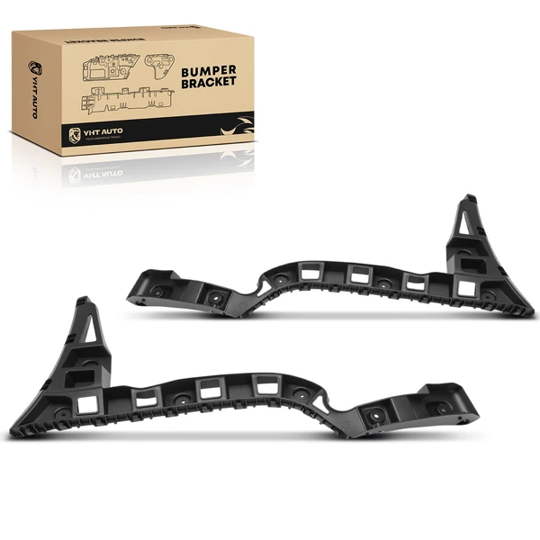 2 Pcs Rear Plastic Bumper Bracket Cover Guide for Volkswagen Passat 2012-2015