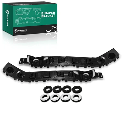 2 Pcs Rear Driver & Passenger Plastic Bumper Cover Support