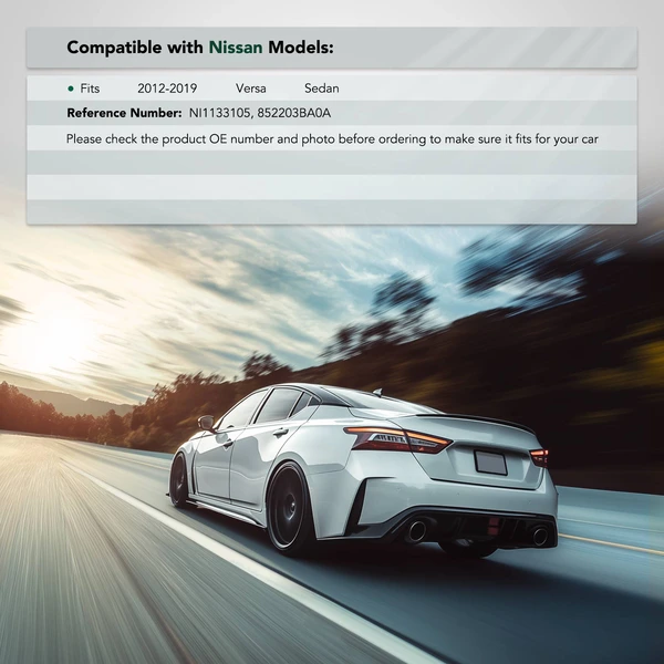 Rear Passenger Outer Polypropylene Plastic Bumper Cover Bracket for Nissan Versa