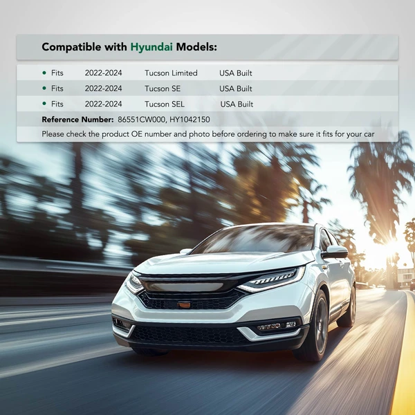 Front Driver Upper Polypropylene & Glass fiber Bumper Bracket for Hyundai Tucson