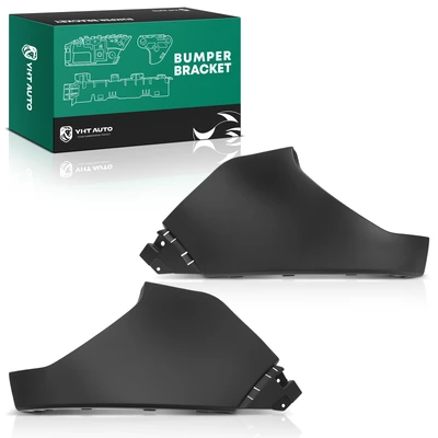 2 Pcs Rear Plastic Bumper Cover Face Bar End Extension