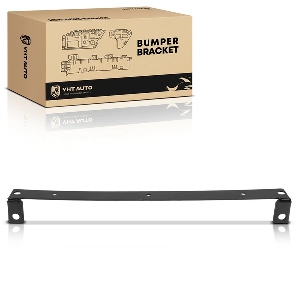 Front Center Black Steel Bumper Bracket for 2010-2014 Ford F-150