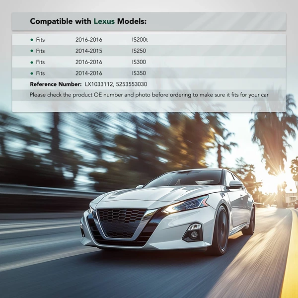 Front Passenger Upper Polyoxymethylene Plastic Bumper Bracket for 2014-2016 Lexus IS350