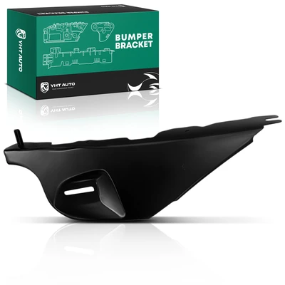 Front Driver Black Steel Bumper Bracket