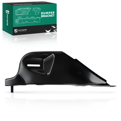 Front Passenger Black Steel Bumper Bracket