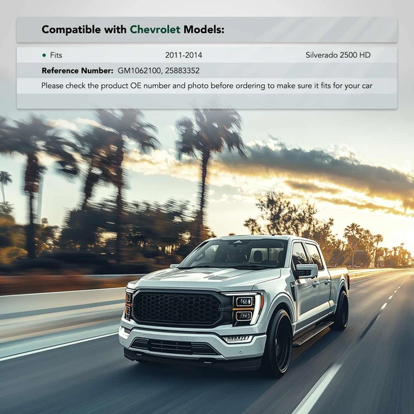 Front Driver Outer Steel Bumper Bracket for 2011-2014 Chevrolet Silverado 2500 HD