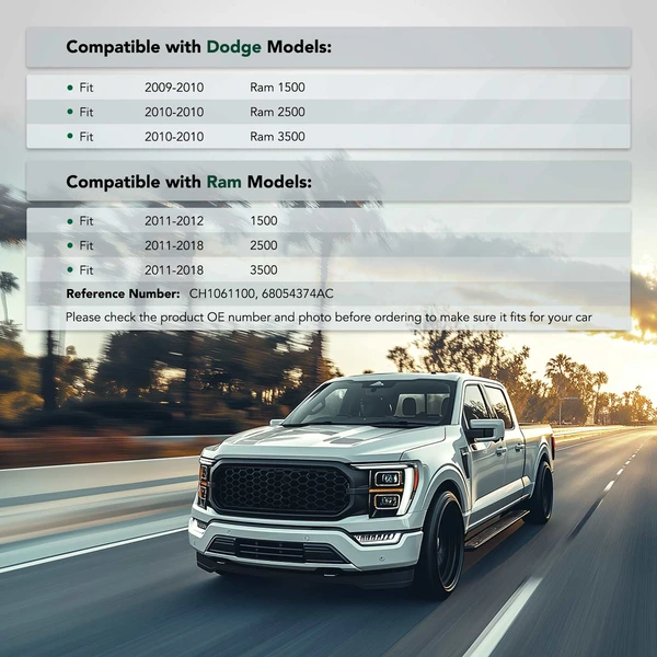 2 Pcs Front Steel Bumper Bracket for Ram 1500 2500 3500 Dodge Ram 1500 2500 3500