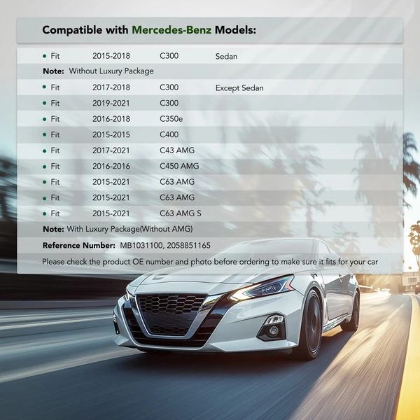 Front Upper PP Plastic Bumper Retainer for Mercedes-Benz C300 2015-2021 C43 AMG