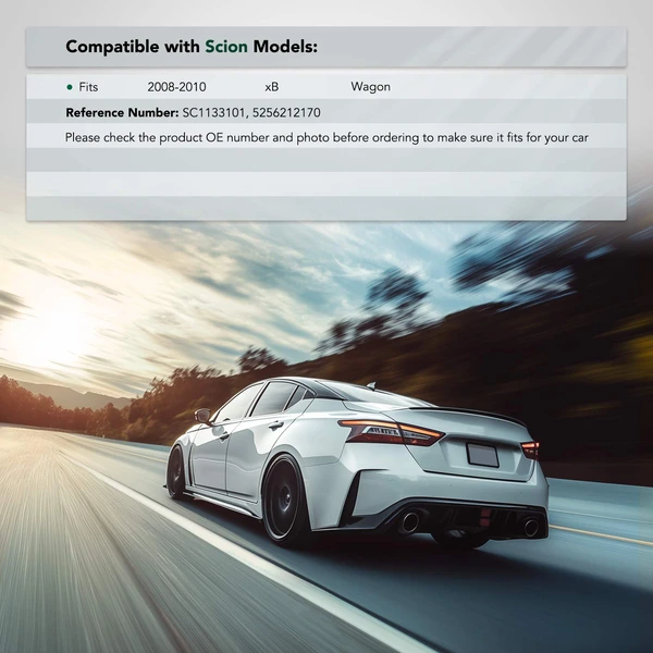 Rear Passenger plastic Bumper Retainer for Scion xB 2008-2010