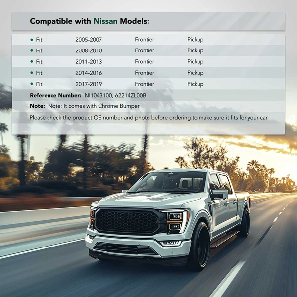 Front Passenger Outer High Strength Steel Bumper Support for Nissan Frontier 2005-2019