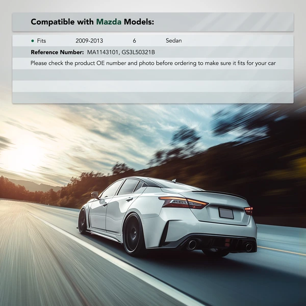 Rear Passenger Bumper Bracket for 2009-2013 Mazda 6