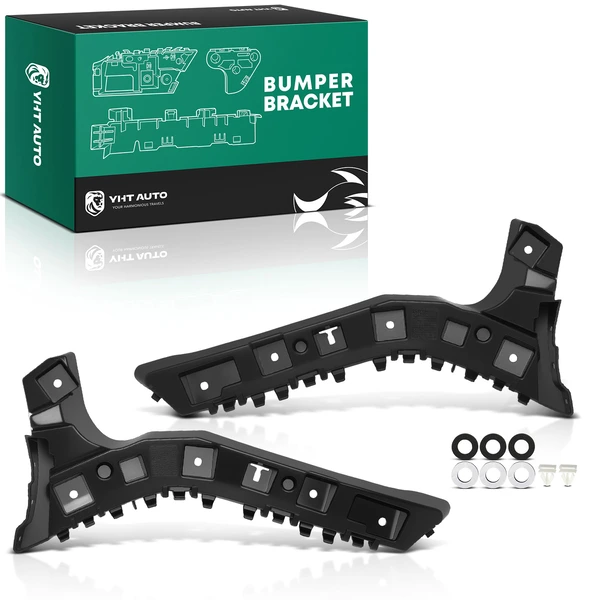 2 Pcs Rear Driver & Passenger Bumper Cover Bracket for Ford Fusion 2014-2016 Plastic