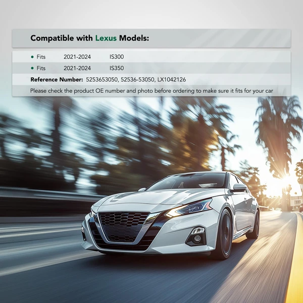 Front Driver Outer Plastic Bumper Cover Retainer for 2021-2024 Lexus IS350