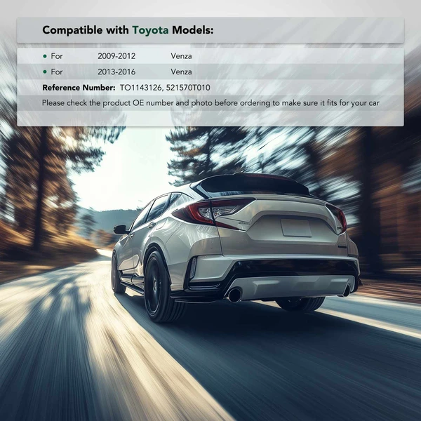 Rear Passenger Polyoxymethylene Plastic Black Bumper Retainer for Toyota Venza 2009-2016