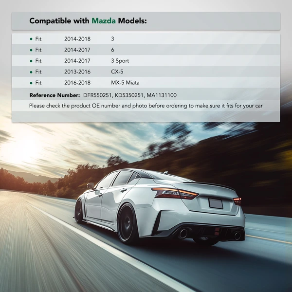 Rear Steel Bumper Bracket for Mazda CX-5 2013-2016 3 6 MX-5 Miata 3 Sport