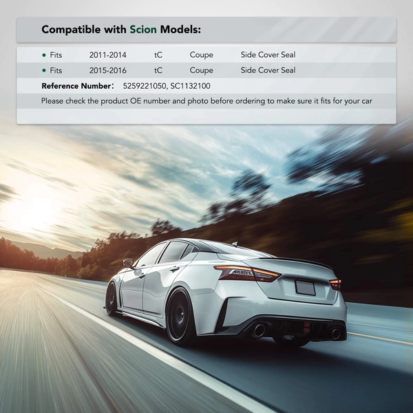 Rear Driver Polypropylene Plastic Bumper Cover Retainer for 2011-2016 Scion tC