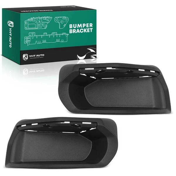 2 Pcs Rear Polypropylene Plastic Bumper End Step Insert for Chevy Silverado 1500 GMC