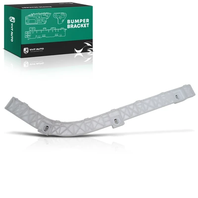 Rear Driver White Plastic Bumper Bracket