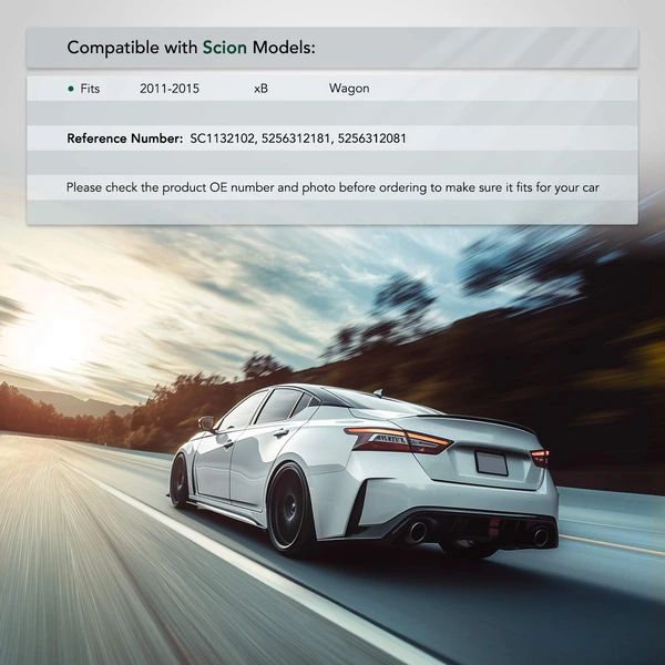 Rear Driver Plastic Bumper Retainer for 2011-2015 Scion xB