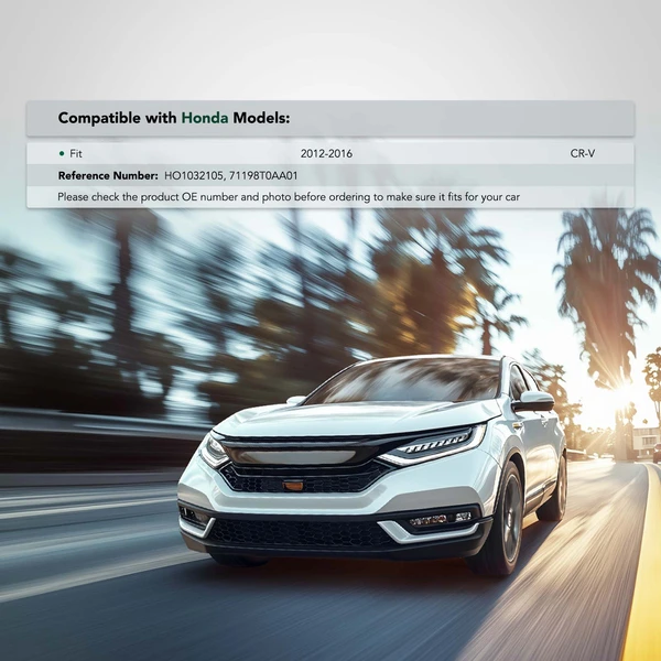 Front Driver Plastic Bumper Spacer Bracket for 2012-2016 Honda CR-V