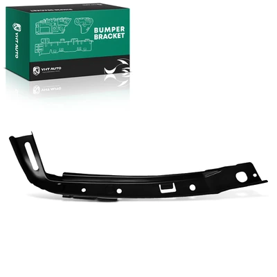 Front Driver Outer Black Steel Bumper Bracket