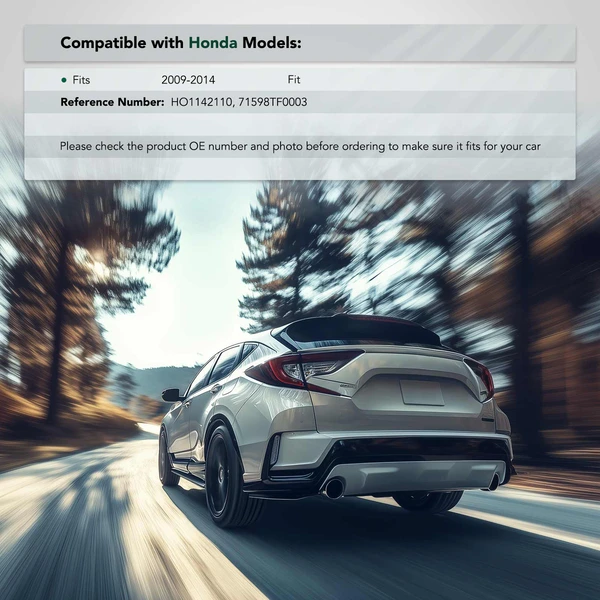 Rear Driver Plastic Bumper Bracket for Honda Fit 2009-2014