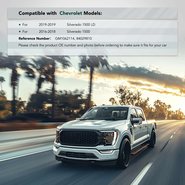 Front Driver Steel Outer Bumper Support Bracket for Chevy Silverado 1500 2016-2018