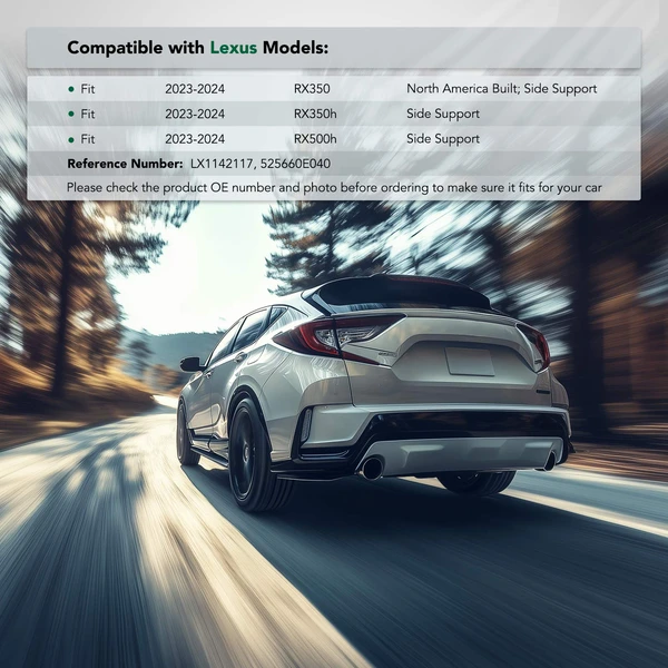 Rear Driver Lower Polyoxymethylene Plastic Bumper Cover Retainer for 2023-2024 Lexus RX350h