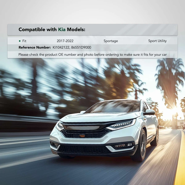 Front Driver Upper Plastic Bumper Bracket for Kia Sportage 2017-2022 Sport Utility