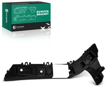Rear Driver Inner Black ABS Plastic Bumper Cover Bracket