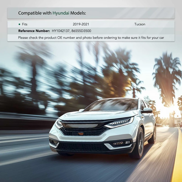 Front Driver Lower Plastic Bumper Bracket for Hyundai Tucson 2019-2021 SUV