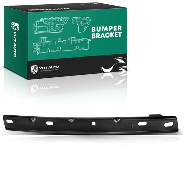 Front Driver Upper Black Steel Bumper Bracket for Ford F-150 2015-2017