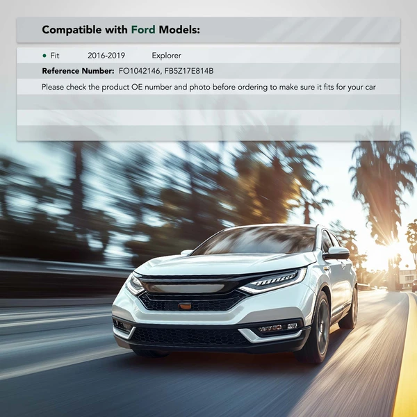 Front Driver Bumper Retainer for 2016-2019 Ford Explorer