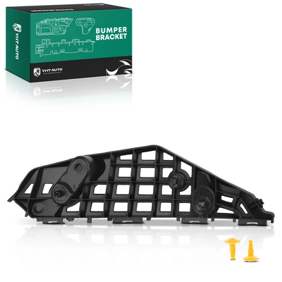 Front Driver Plastic Black Bumper Bracket