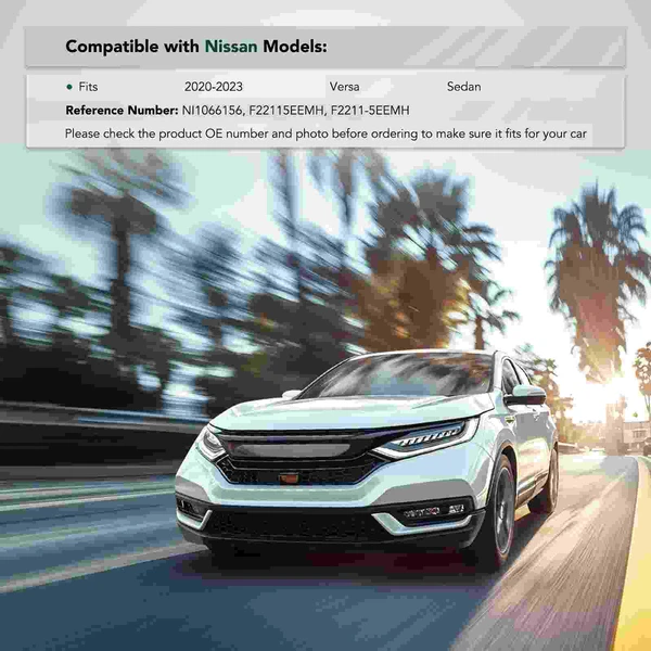 Front Driver Steel Bumper Bracket for Nissan Versa 2020-2023 Sedan