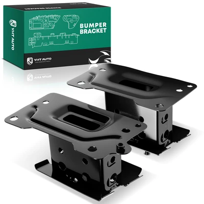 2 Pcs Front Driver & Passenger Steel Bumper Bracket