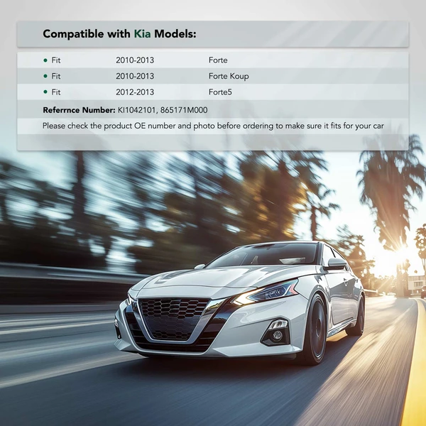 Front Driver Upper Steel Bumper Cover Bracket for Kia Forte Forte Koup 2010-2013