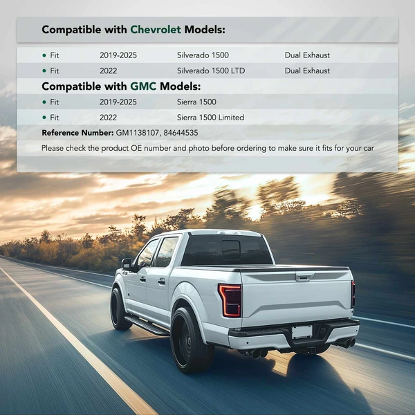 Rear Driver White Iron Bumper Hole Trim for 2022 Chevrolet Silverado 1500 LTD