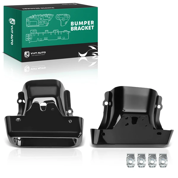 2 Pcs Rear White Iron Bumper Hole Trim for 2022 GMC Sierra 1500 Limited