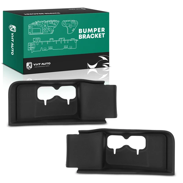 2 Pcs Front Driver & Passenger Plastic Tow Hook Bezel for Ford F-250 F-350 Super Duty Short