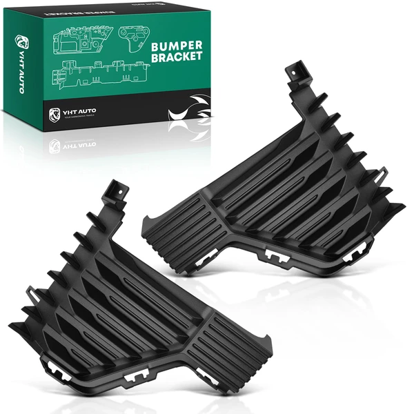 2 Pcs Front Poly Acrylic Bumper Cover Air Duct for Chevrolet Silverado 1500 22-25